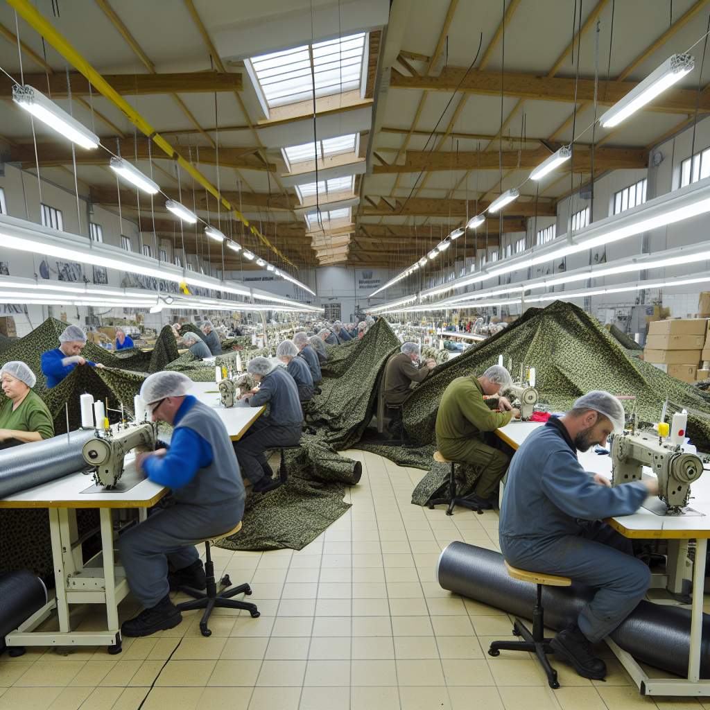 Výroba vojenských stanů v České republice